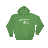 Adoptee Strong Hooded Sweatshirt Unisex White Font