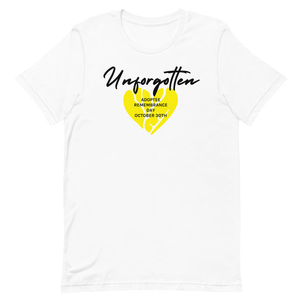 Limited Edition Unforgotten Adoptee Remembrance Day Unisex t-shirt