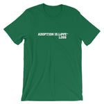 Adoption is Loss -Bella + Canvas 3001 Unisex Short Sleeve Jersey T-Shirt with Tear Away Label