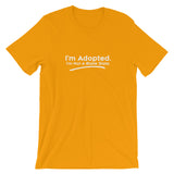 I'm Adopted, I'm Not A Blank Slate - Bella + Canvas 3001 Unisex Short Sleeve Jersey T-Shirt with Tear Away Label