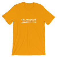 I'm Adopted, Knowing My Ethnicity Is Crucial - Bella + Canvas 3001 Unisex Short Sleeve Jersey T-Shirt with Tear Away Label