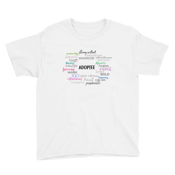 Adoptee Collage Youth Short Sleeve T-Shirt