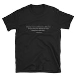 Everyone Deserves to Know Where They Come From Short-Sleeve Unisex T-Shirt