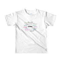Adoptee Collage Short sleeve kids t-shirt