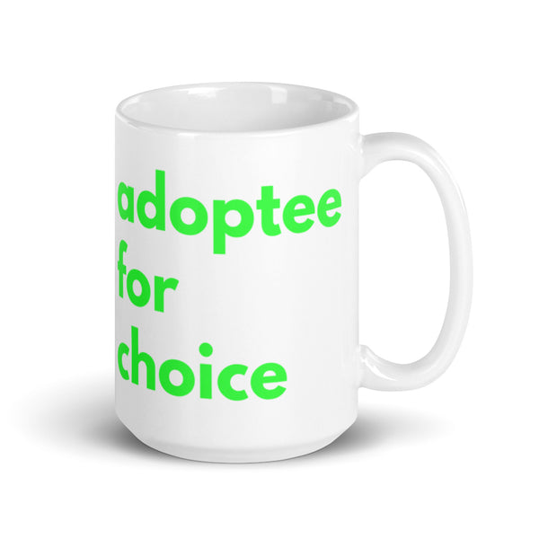 Adoptee for Choice Limited Edition Slime Green White Glossy Mug